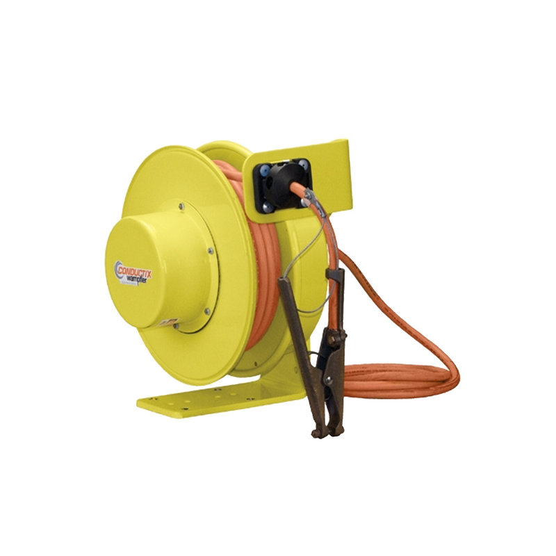 Woodhead 9224-86 Cable Reel with Light 13 W Fluorescent Light 30 ft NEMA 4 Spring Powered Reel with 16/3 SOW Cord 