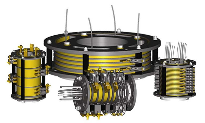 Hollow-shaft slip ring / aluminum / compact - RITM Industry